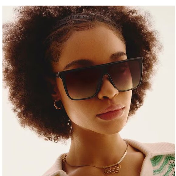 SOLD QUAY Unisex Nightfall Medium 49mm Shield Sunglasses 1212 - Picture 10 of 12